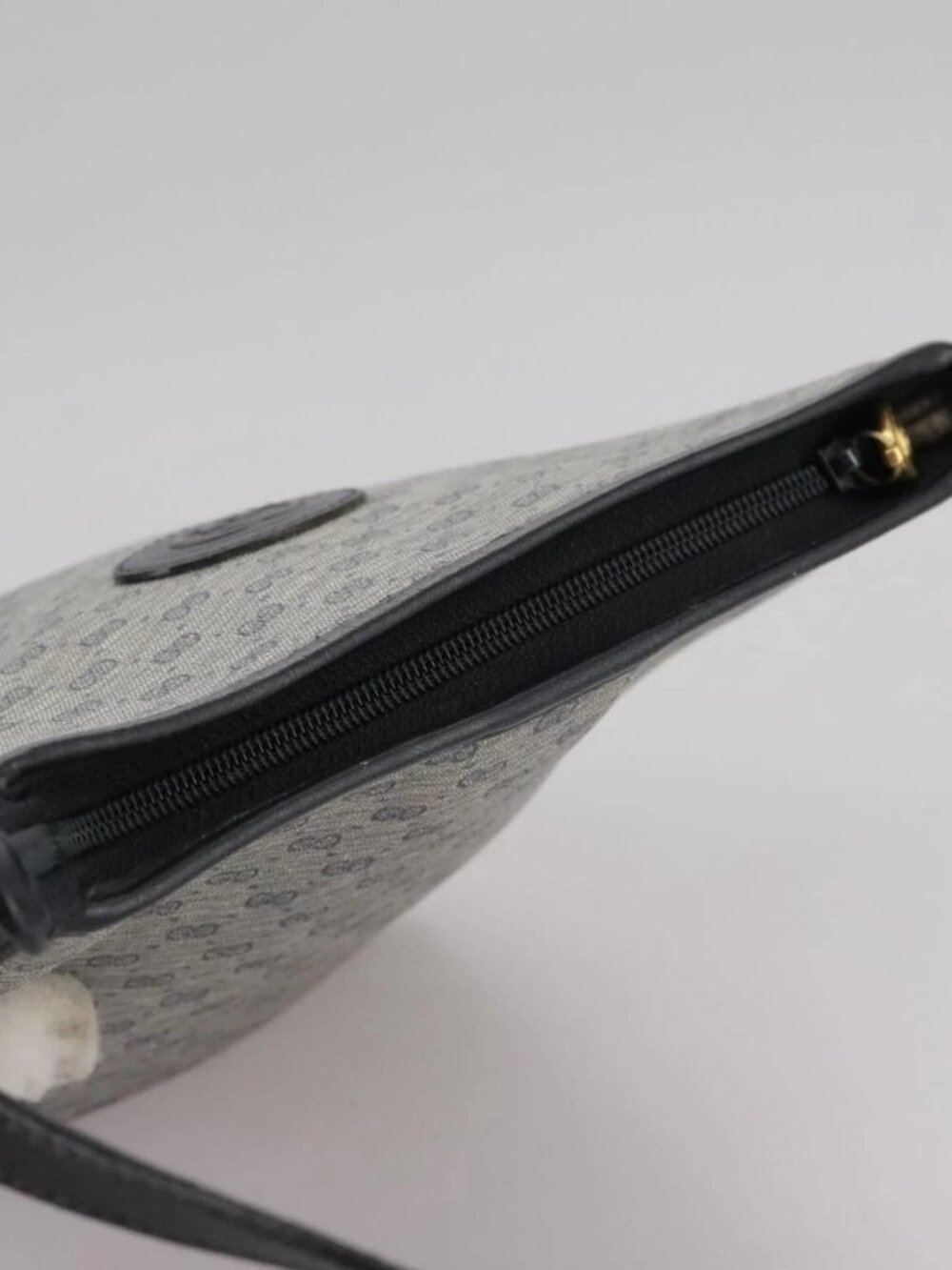 GUCCI Micro GG Supreme Shoulder Bag PVC Navy Gold 007 89 1095 Auth th5584 - Picture 7 of 16